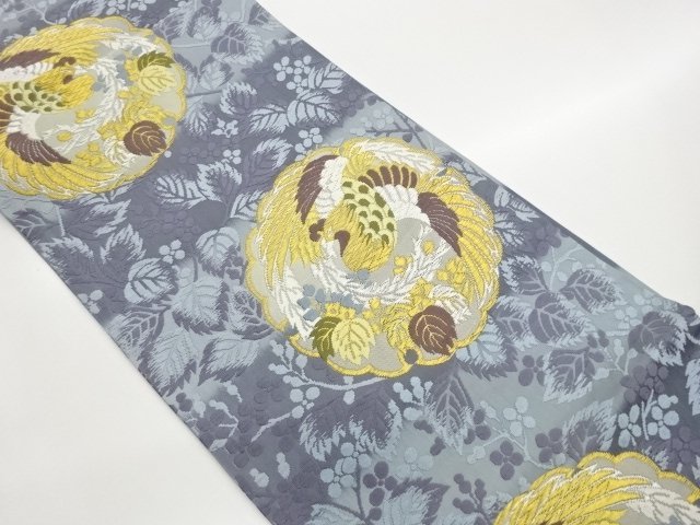 JAPANESE KIMONO / FUKURO OBI / KARAORI / WOVEN PHOENIX 